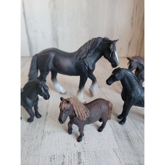 Horse black beauty variety farm animal equestrian toy figure set - Picture 3 of 6
